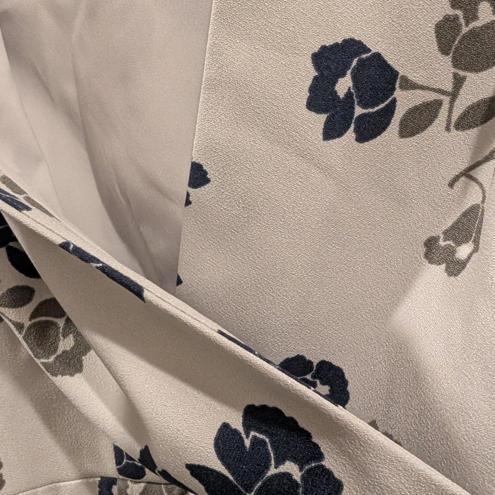 Banana Republic Light Blue and Blue Floral Midi Dress - Picture 3 of 8